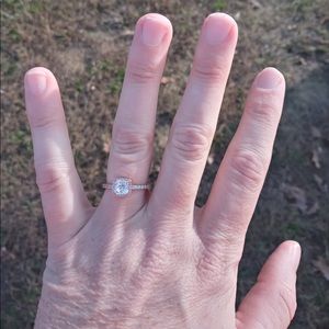 Rose gold engagement ring